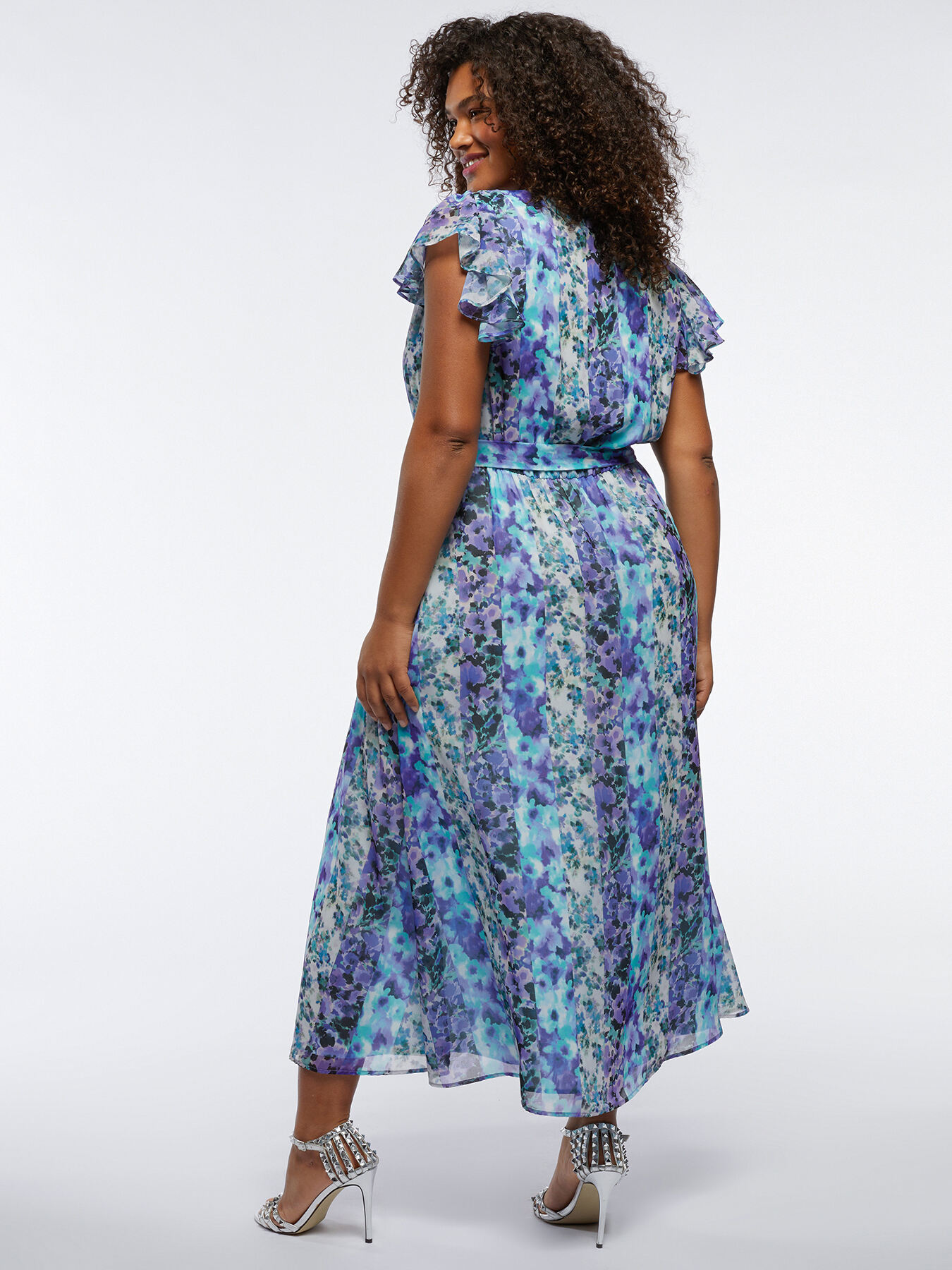 Vestito lungo elegante stampato image number 1