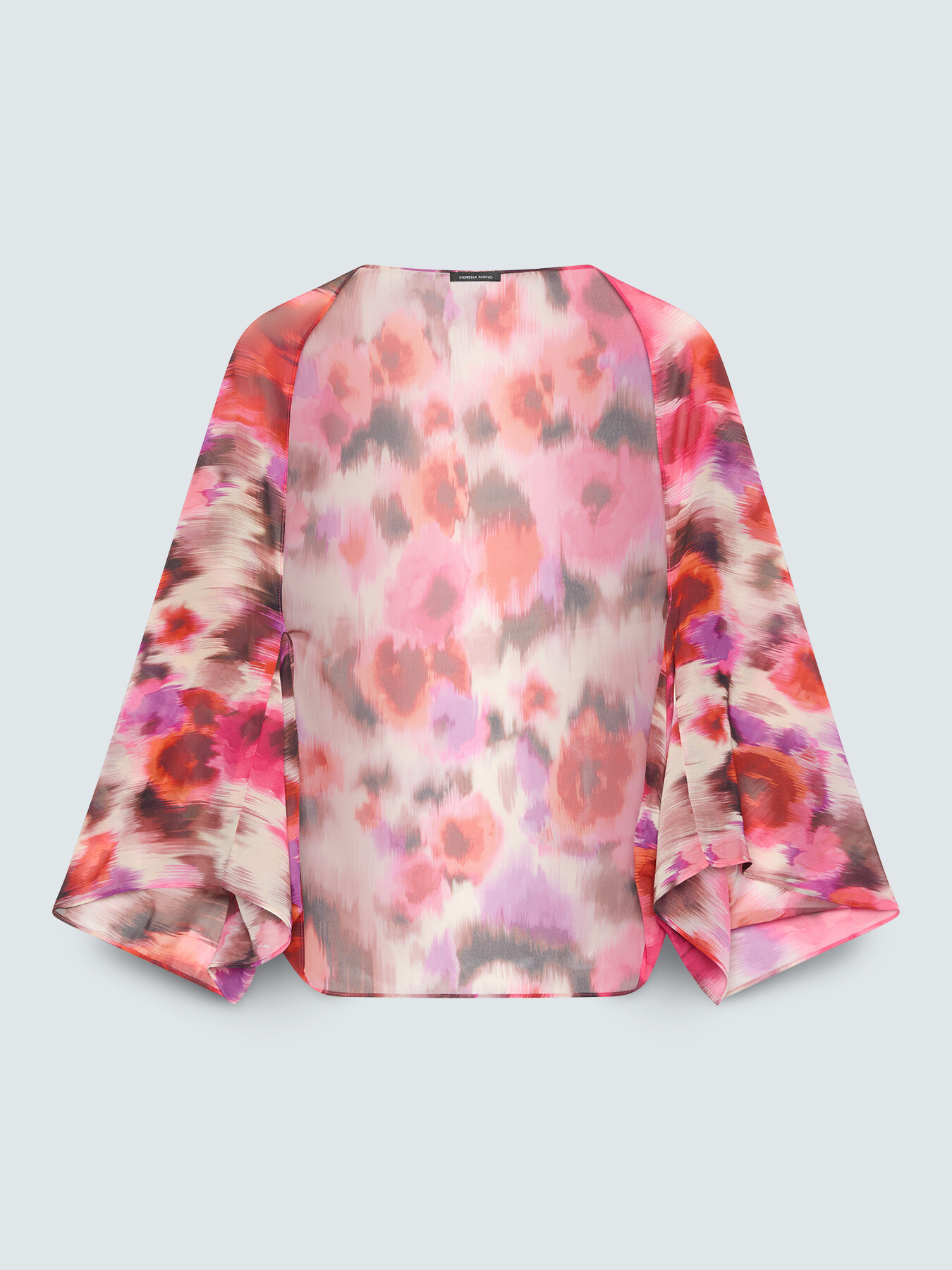 Coprispalle in georgette con stampa image number 1