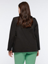 Blazer nero in cotone stretch image number 1