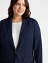 Blazer in tessuto gessato image number 4