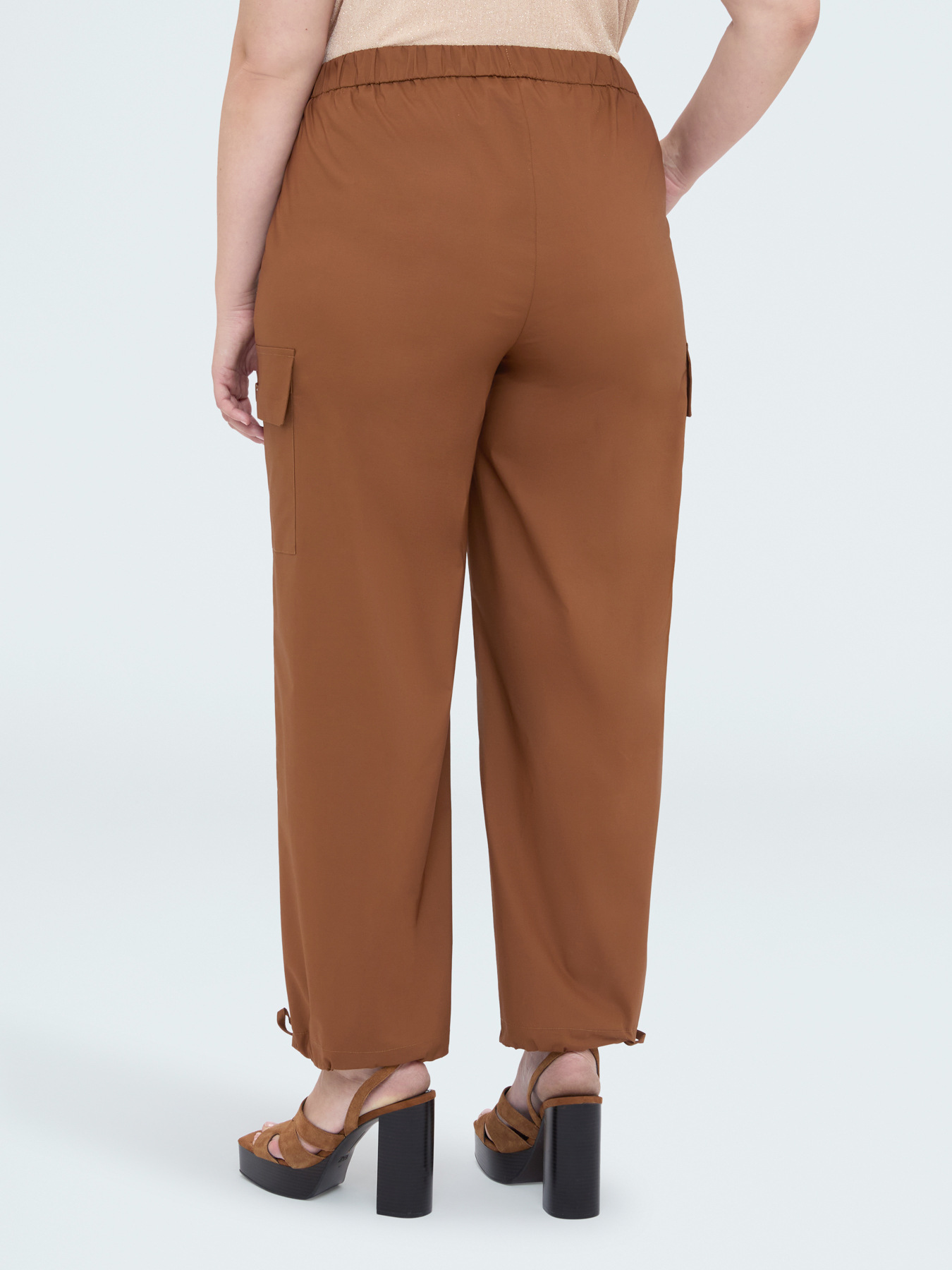 Pantaloni cargo in cotone image number 1