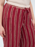 Striped Viscose Wide Leg Trousers image number 3