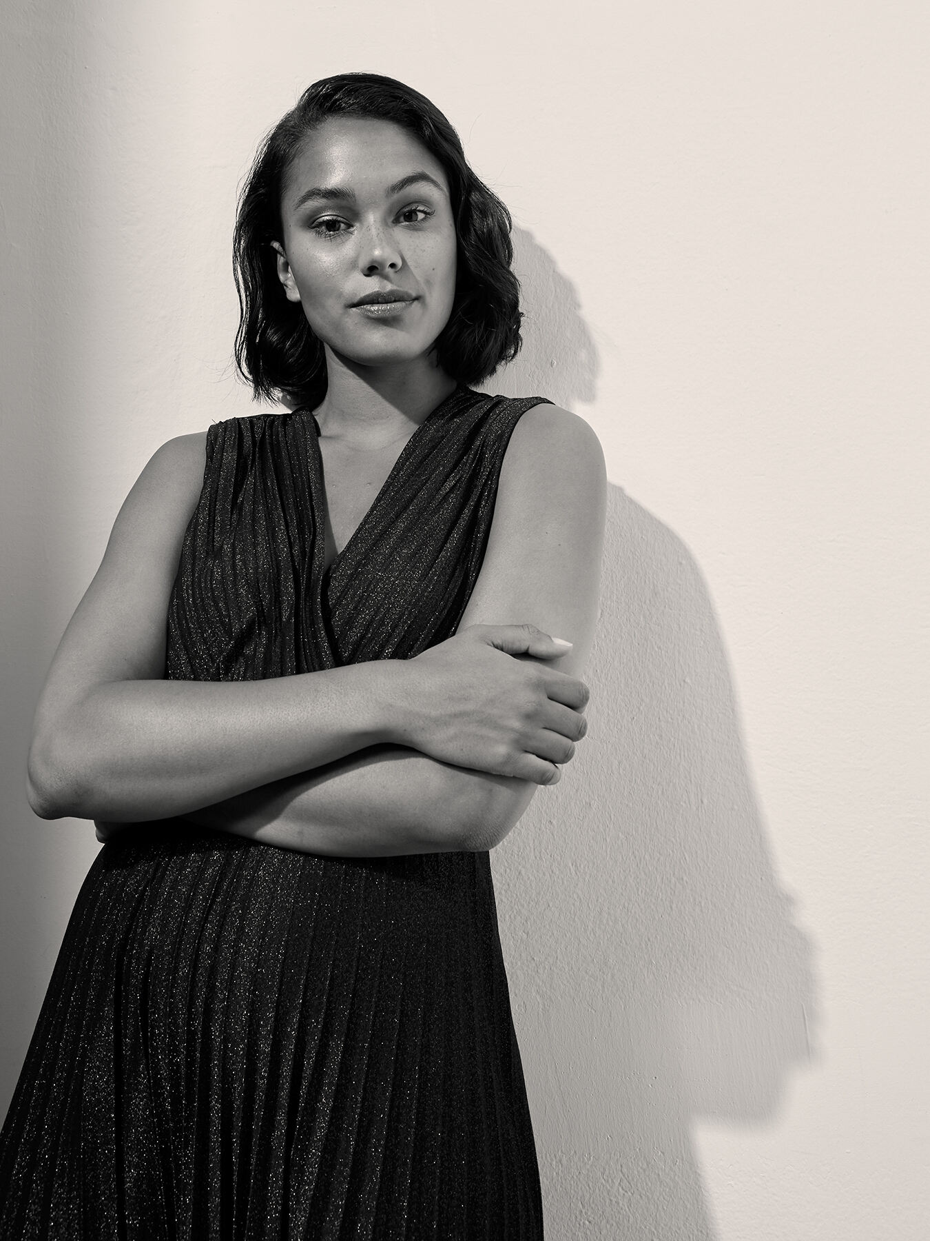 Vestito lungo pliss&eacute; image number 0