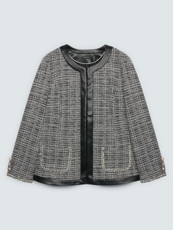 Chaqueta de tejido boucl&eacute;