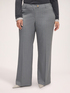 Nadelstreifen-Hose mit weitem Bein image number 0