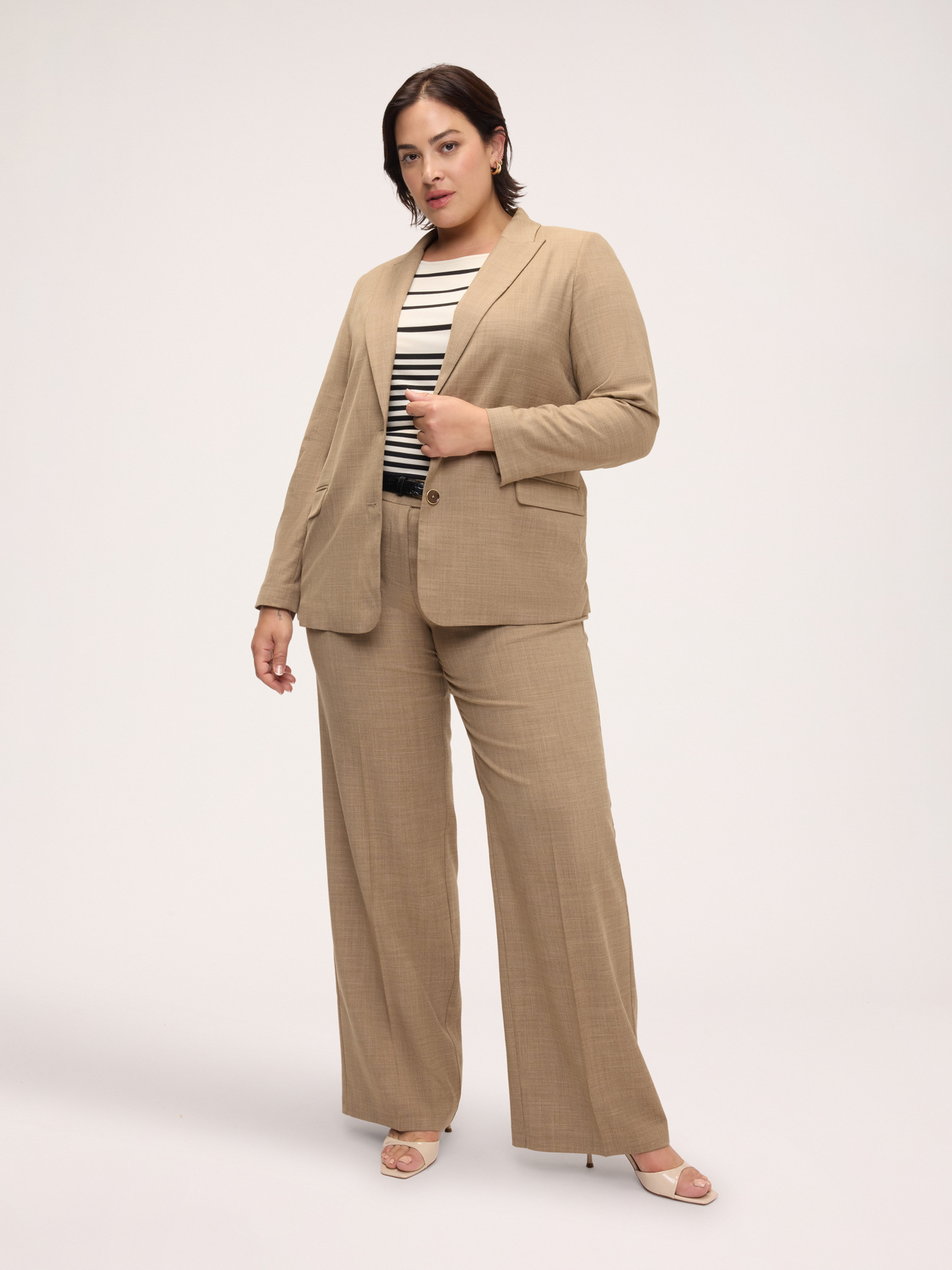 M&eacute;lange fabric blazer image number 2