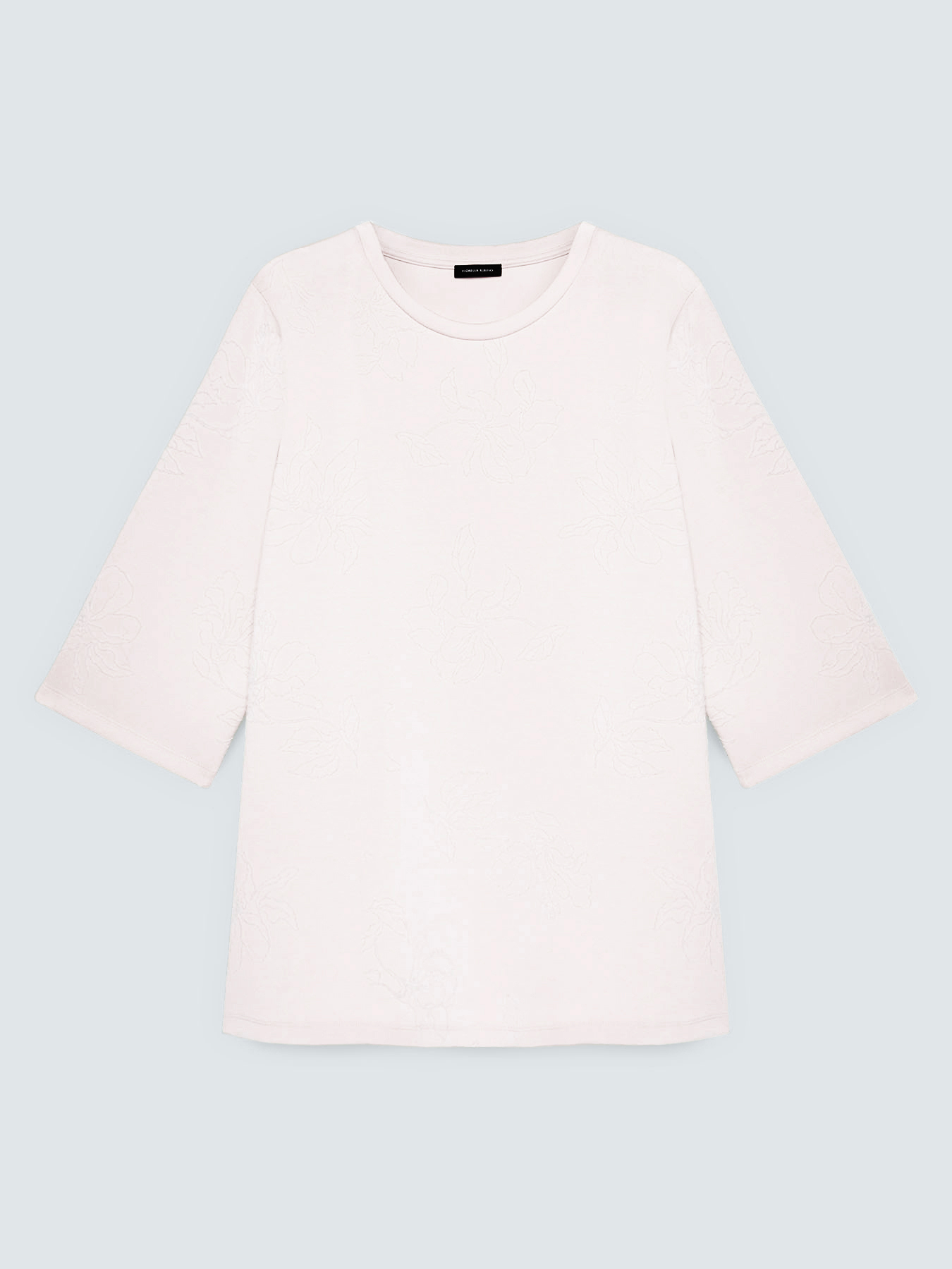 Scuba sweatshirt with floral embroidery image number 4