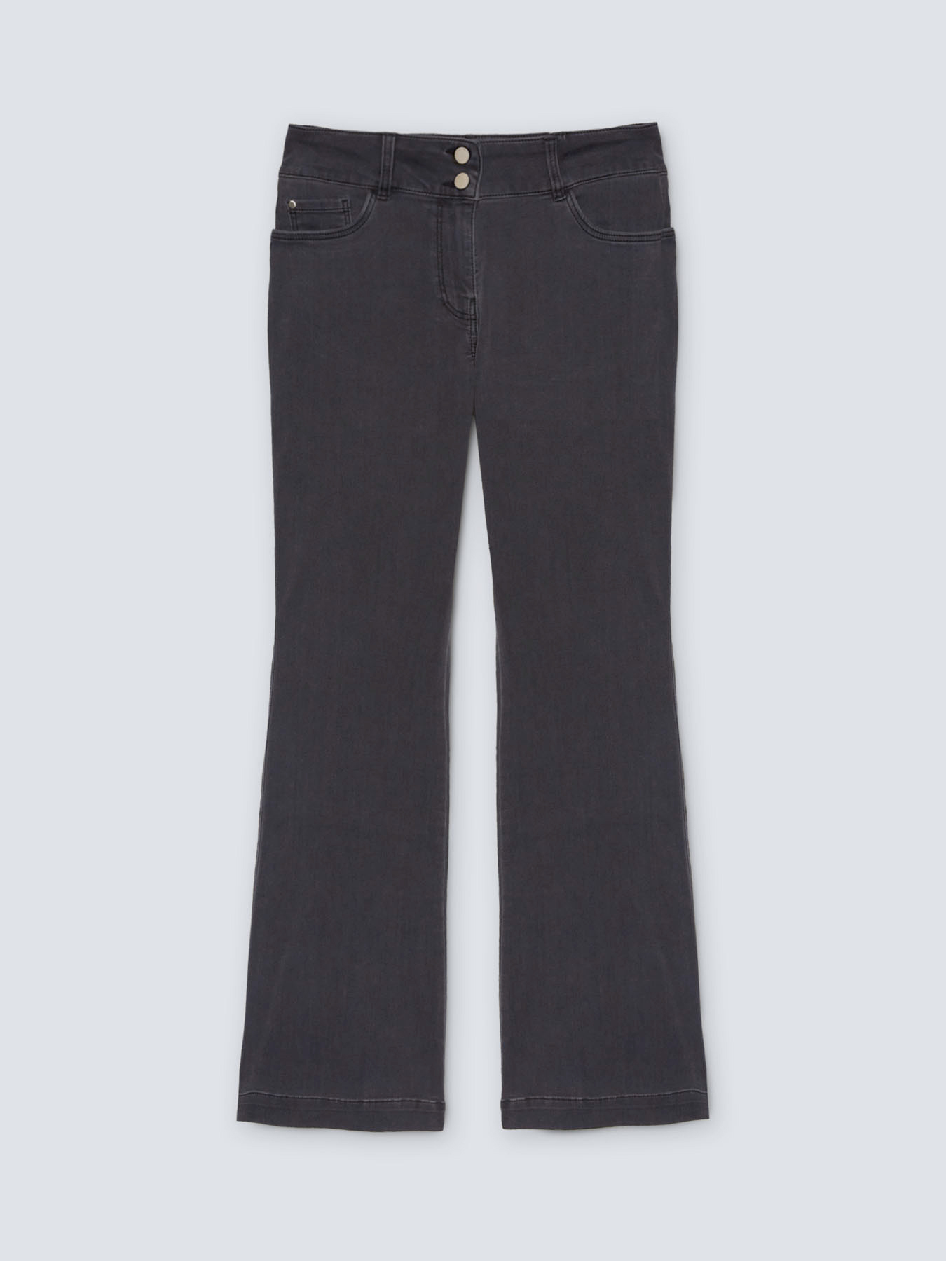 Vaqueros flare turquese image number 3