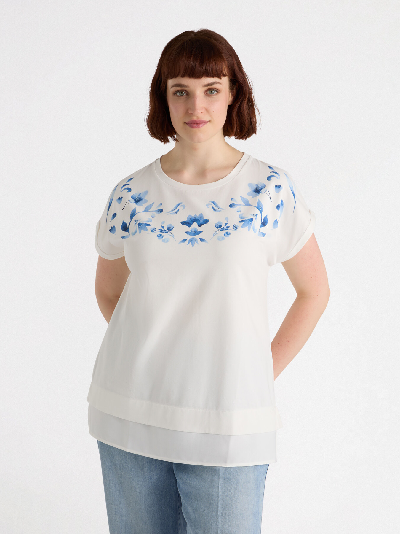 T-shirt &agrave; imprim&eacute; floral image number 2