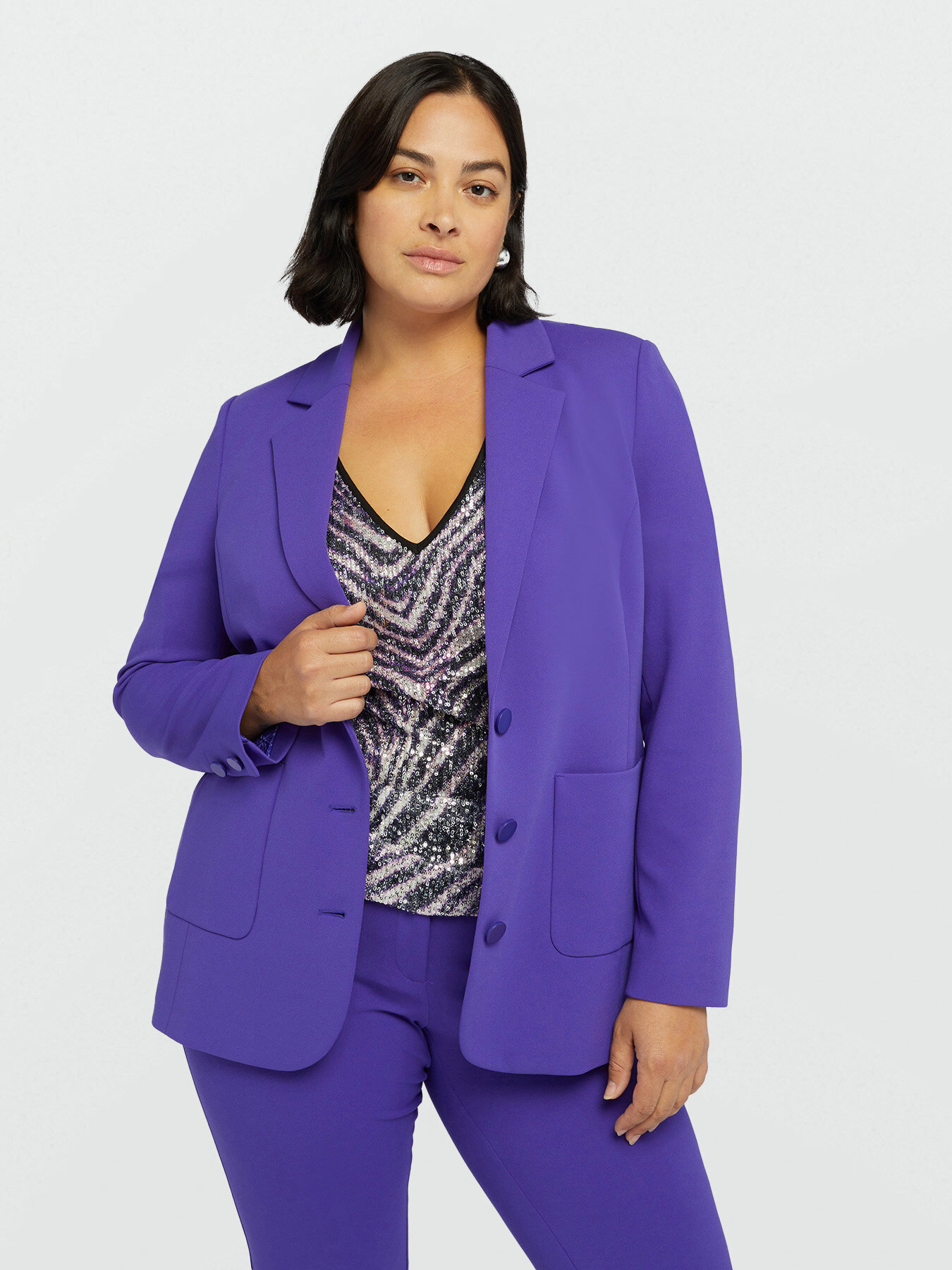 Blazer with patch pockets image number 0