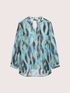 Crepon blouse with all-over print image number 4