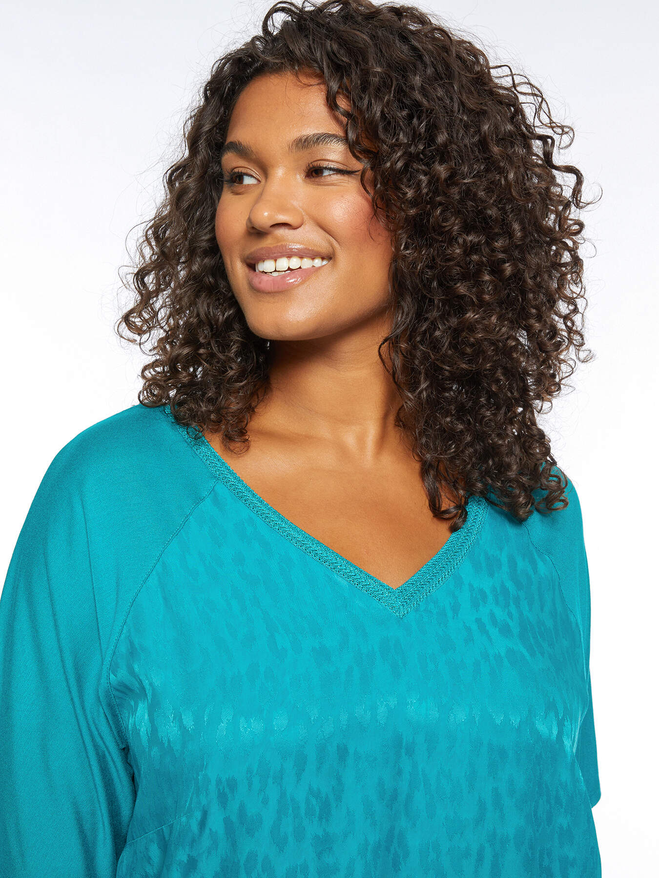 Camiseta con parte delantera animalier image number 2