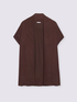 Long fine knit cardigan with short sleeves image number 4