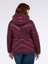 Gesteppte Daunenjacke mit Chevron-Muster und Kapuze image number 1
