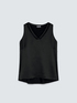 V-neck top with lace detail image number 4