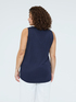 V-neck top with lace detail image number 1