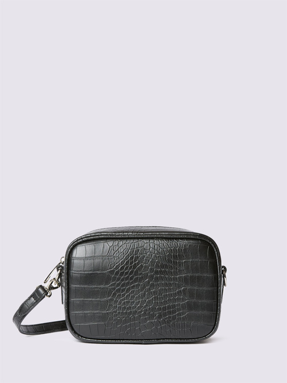Bolso bandolera efecto cocodrilo