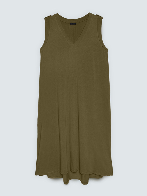 Long V-neck dress