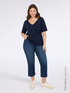 Jeans mit Kick-Flare-Schnitt in Blauwaschung image number 0