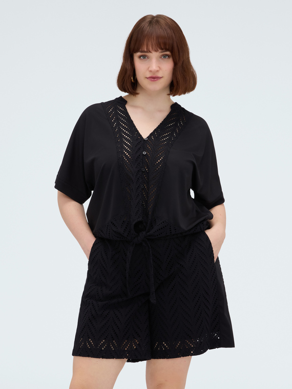 Sangallo blouse with knot