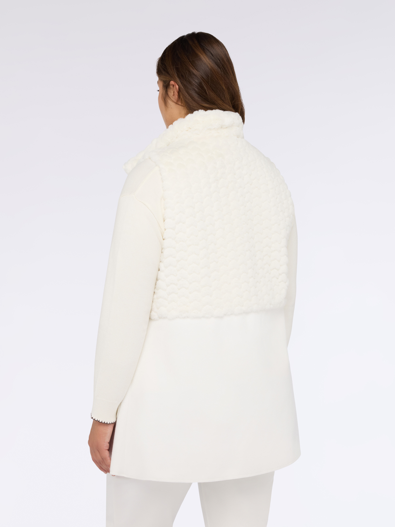 Gilet long en double tissu image number 1