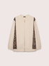 Offene Sweatjacke mit Animal-Print-Eins&auml;tzen image number 4