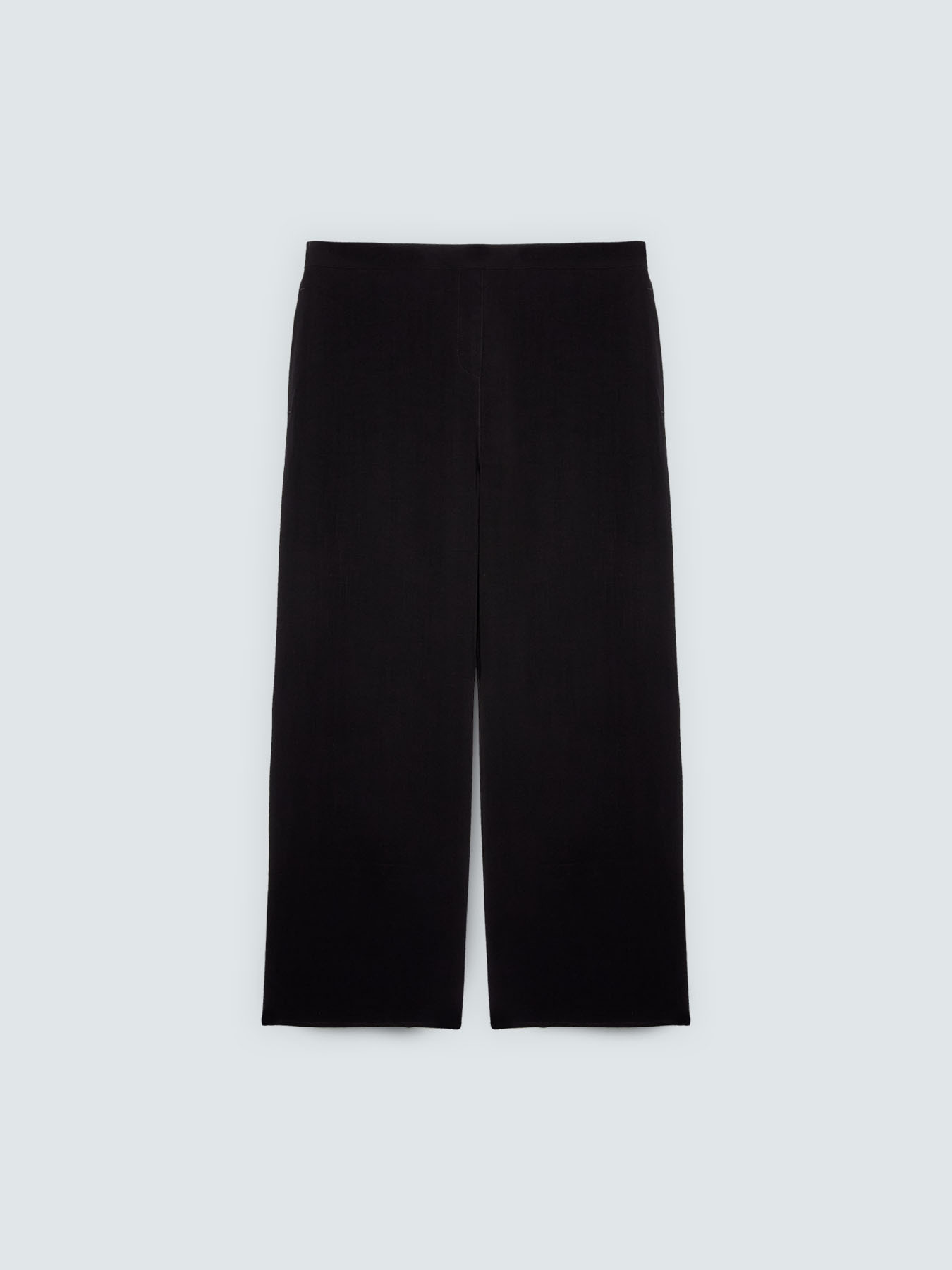 Wide leg viscose trousers image number 4
