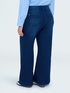 Jeans Wide Leg lavaggio blu image number 1