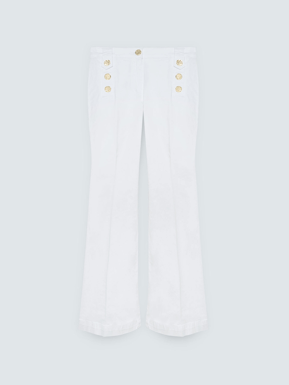 Flare Jeans with decorative buttons