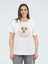 Chic dog t-shirt with luminous details image number 2