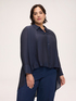 Chemise en georgette avec drap&eacute; double &eacute;paisseur image number 0