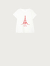 T-shirt with Paris embroidery image number 3