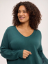 V-Ausschnitt-Pullover aus Viskose-Mix image number 2