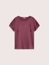 Bi-material T-shirt in satin and jersey image number 4