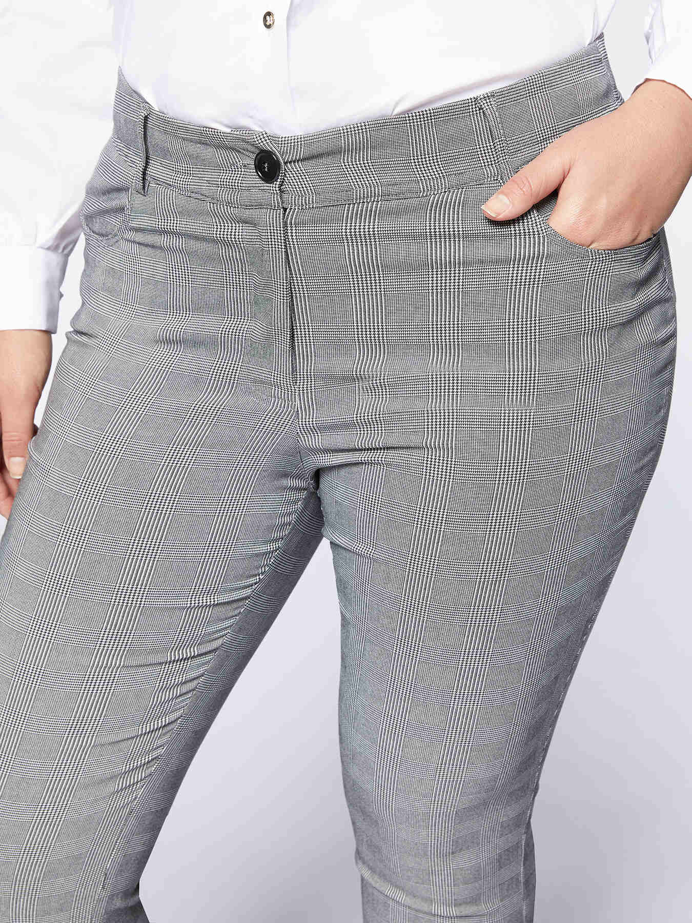 Gemusterte Skinny-Hose image number 2