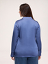Blusa in raso stretch con bottoni gioiello image number 1
