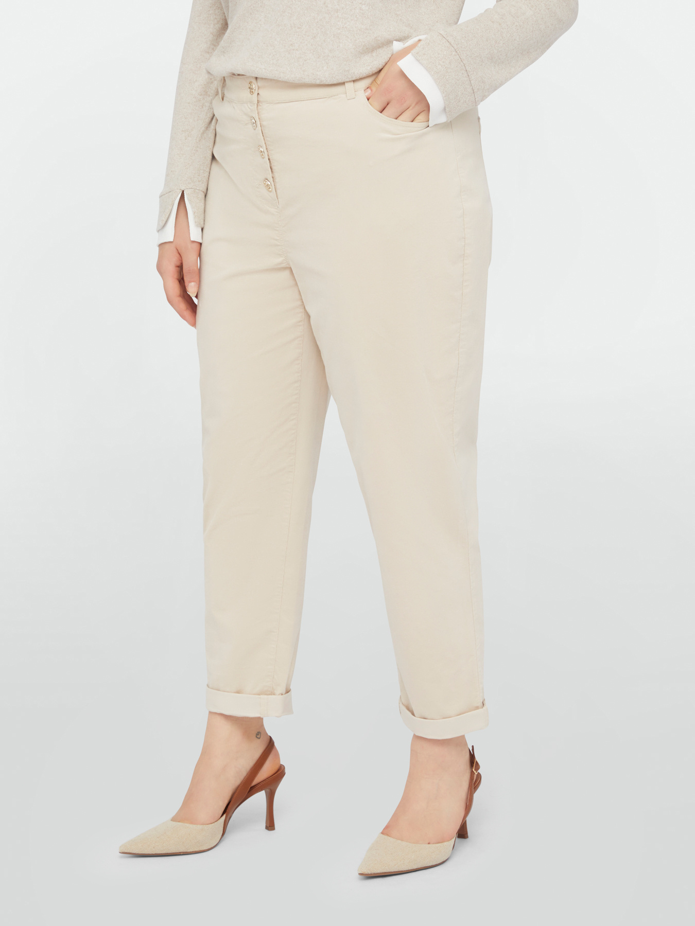 Barrel corduroy trousers image number 0