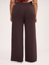 Wide leg trousers in scuba fabric image number 1