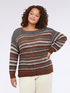 Striped sweater with sequins image number 2