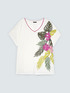T-shirt in cotone con stampa tropicale image number 4