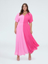 Color block long dress image number 1
