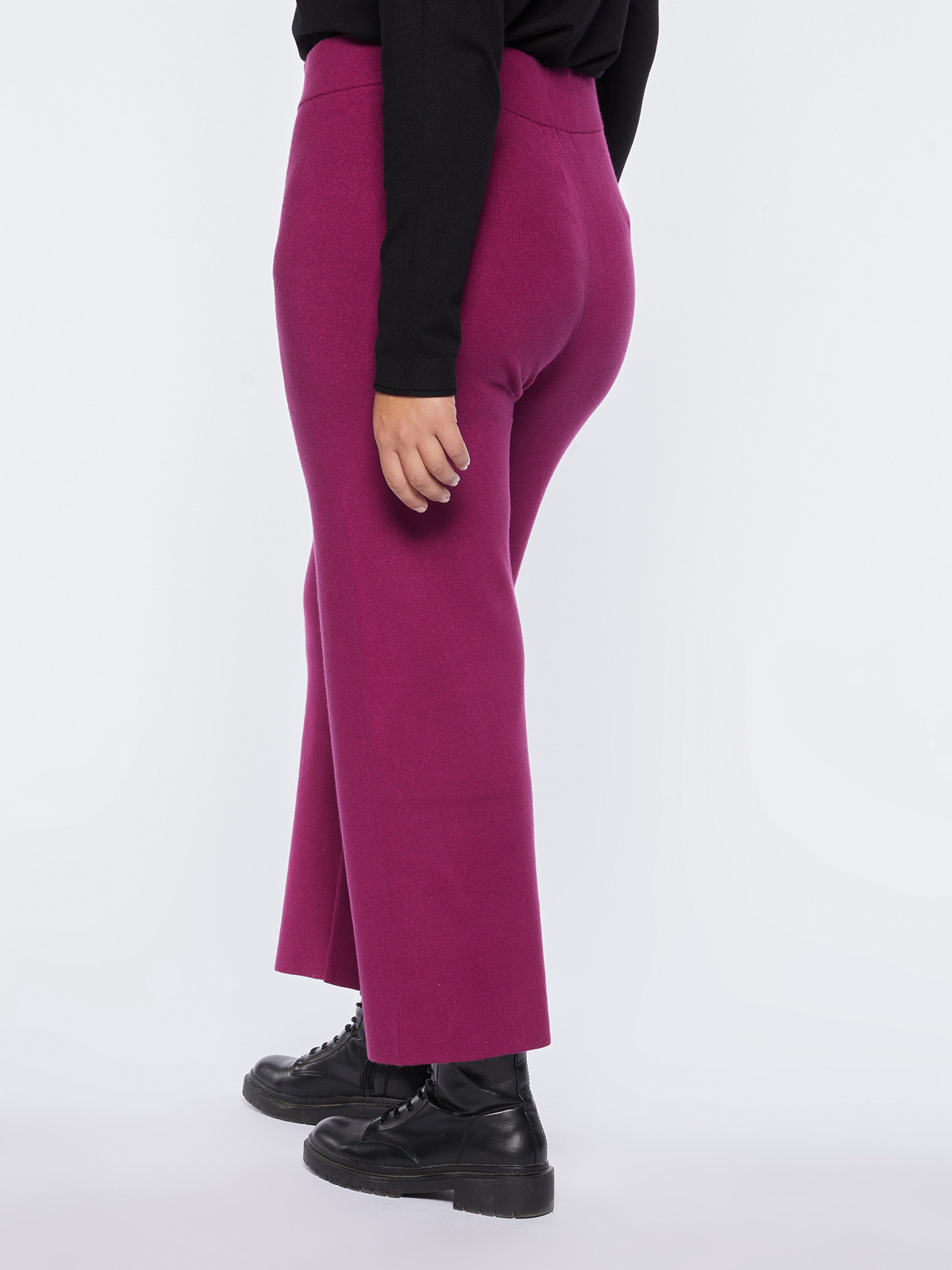 Pantaloni dritti in maglia image number 2