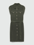 Chemisier dress with belt image number 4