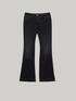 Schwarze Flare-Jeans Turchese #livegreen image number 3