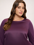 Bi-material T-shirt in satin and jersey image number 3