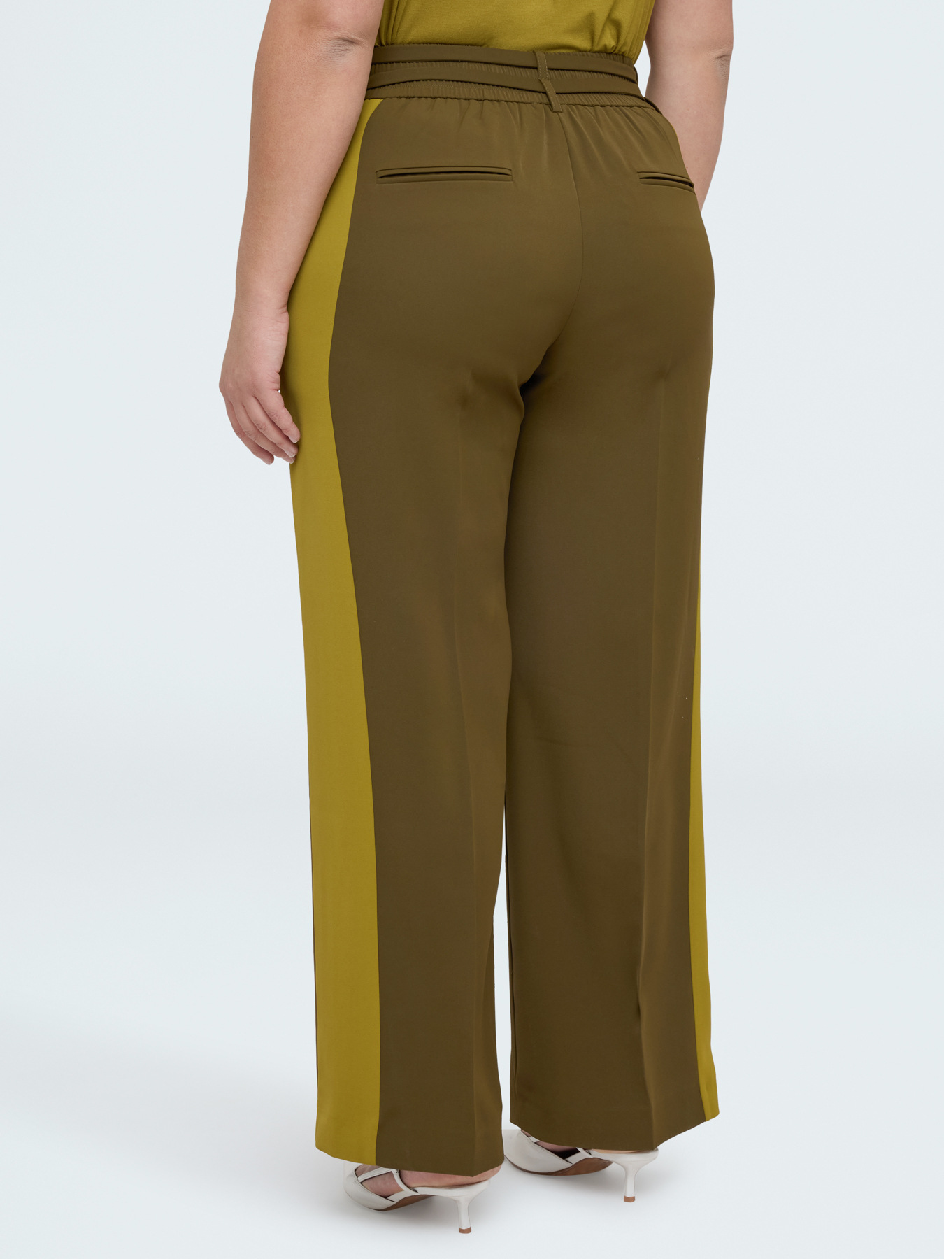 Two-tone Wide Leg Trousers image number 1