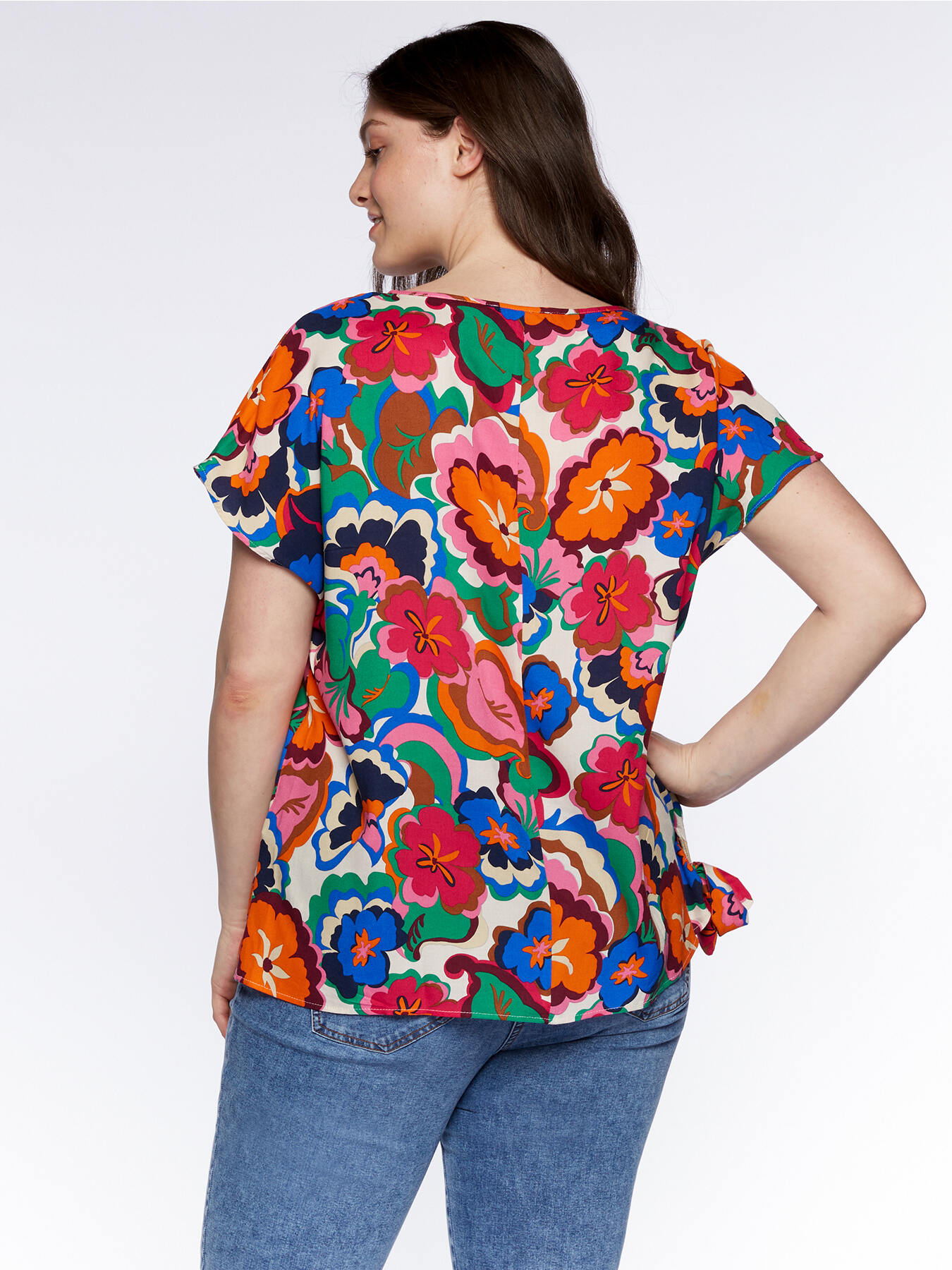 Bluse mit Pop-Blumendruck image number 2