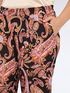 Pantaloni wide leg in jersey con stampa paisley image number 3