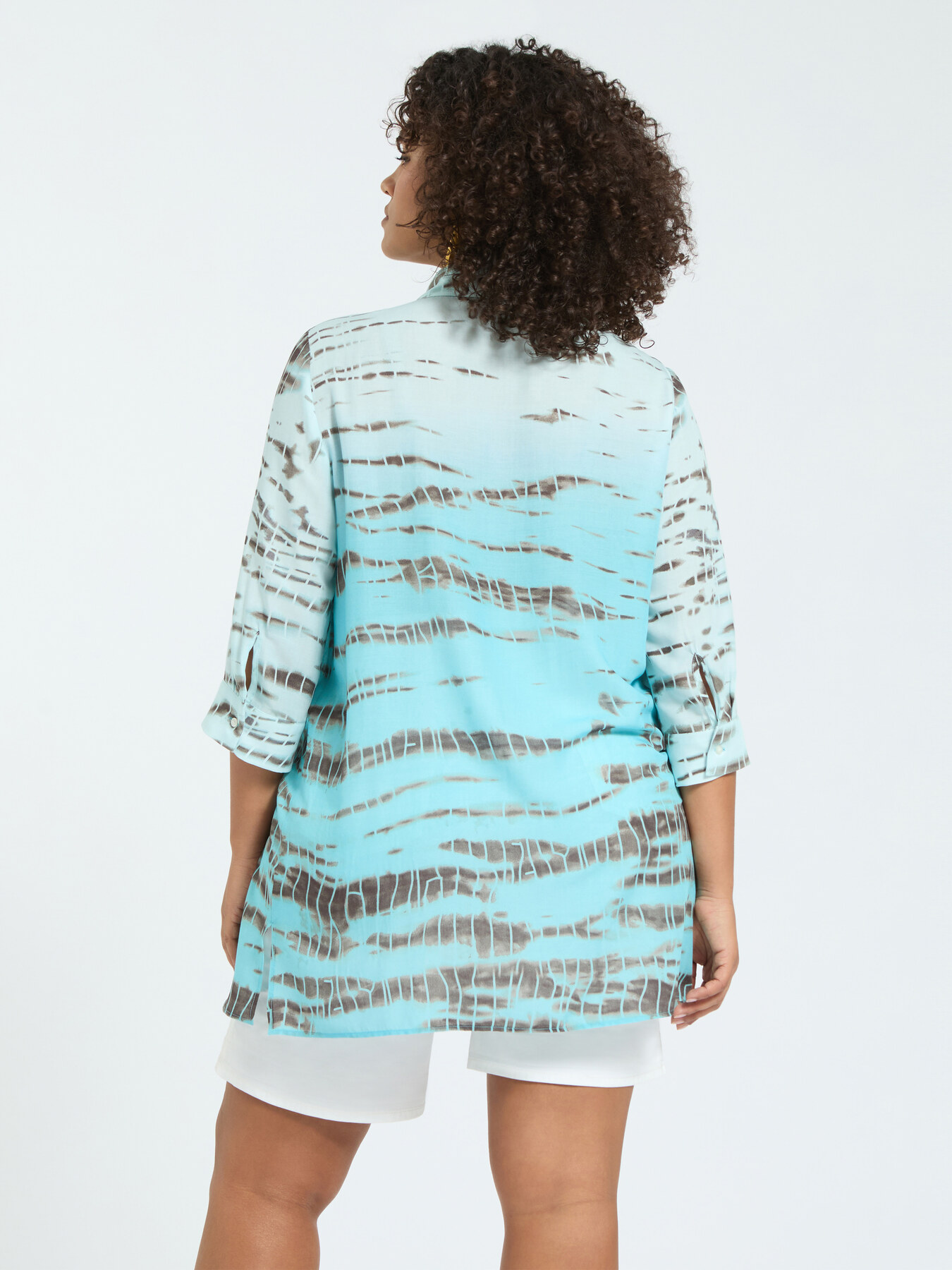 Hemd mit verblasstem Animalier-Print image number 1