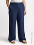 Wide trousers with TENCEL&trade; fibres image number 0